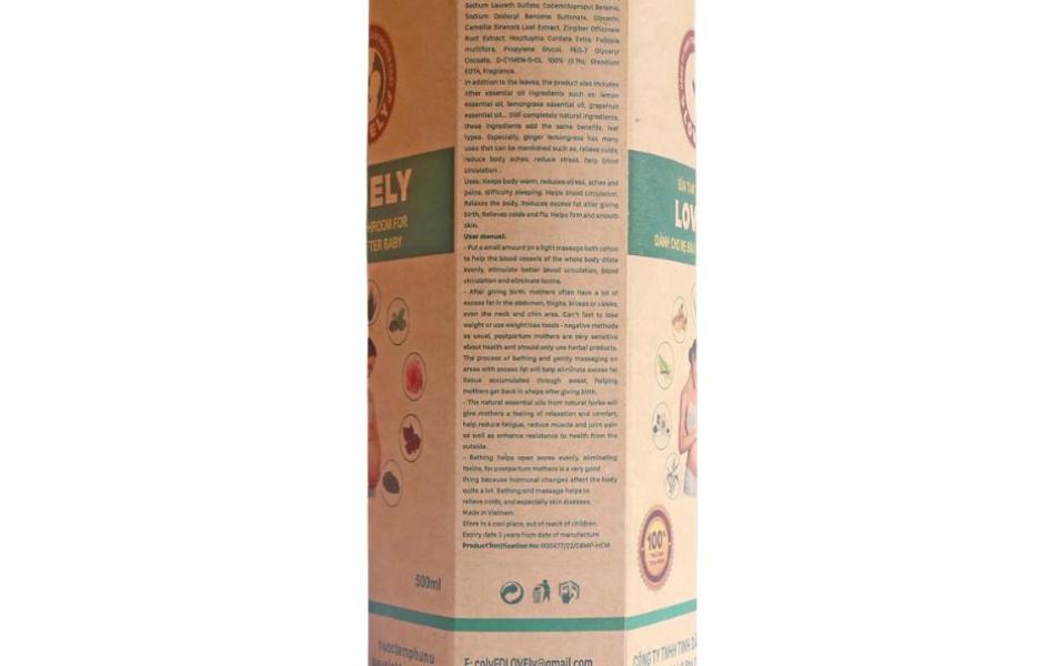 SỮA TẮM THẢO DƯỢC LOVELY DÀNH CHO MẸ TRƯỚC VÀ SAU SINH (500ML)