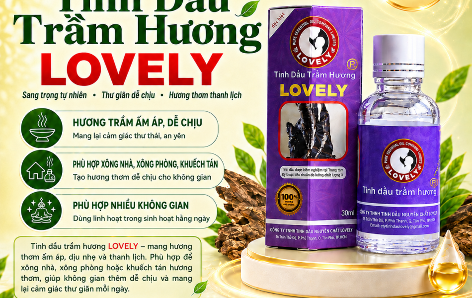 TINH DẦU TRẦM HƯƠNG LOVELY 