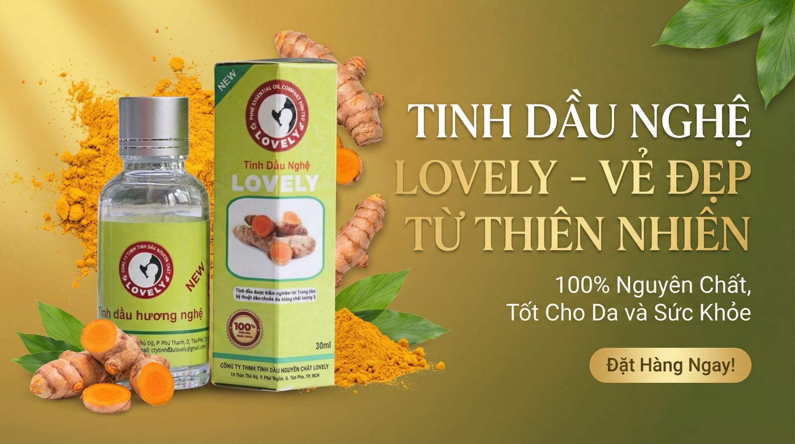 Hướng dẫn bảo quản tinh dầu nghệ Lovely đúng cách