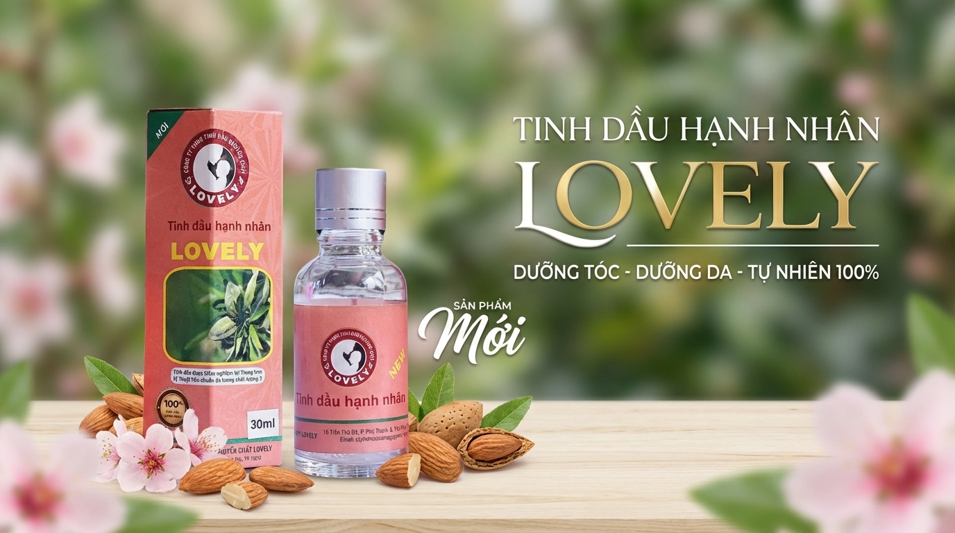 Hướng dẫn sử dụng tinh dầu hạnh nhân Lovely tại nhà