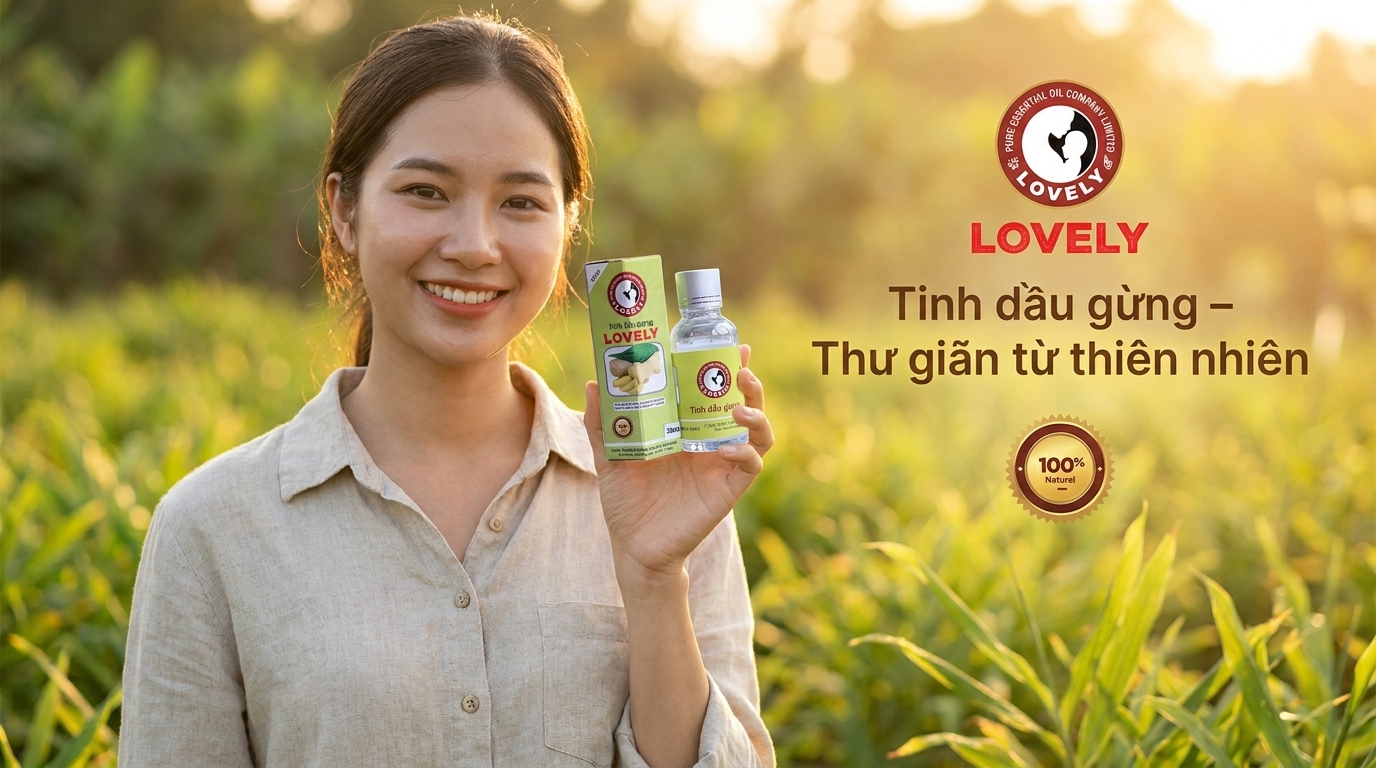 Công dụng của tinh dầu gừng Lovely