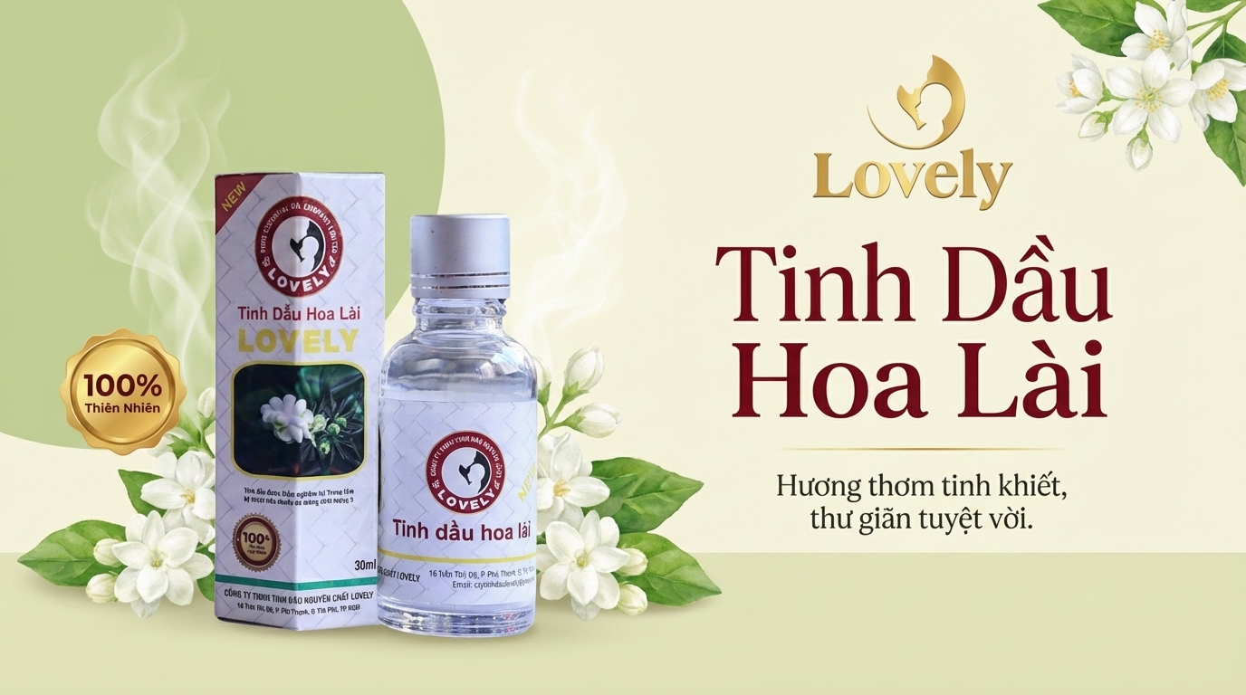 Tinh dầu hoa lài Lovely nguyên chất giúp thư giãn