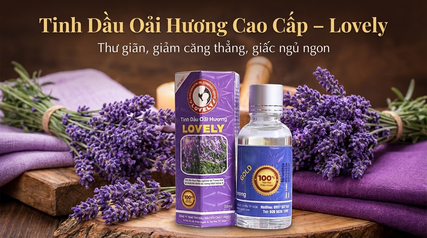 Hướng dẫn sử dụng tinh dầu oải hương Lovely đúng cách