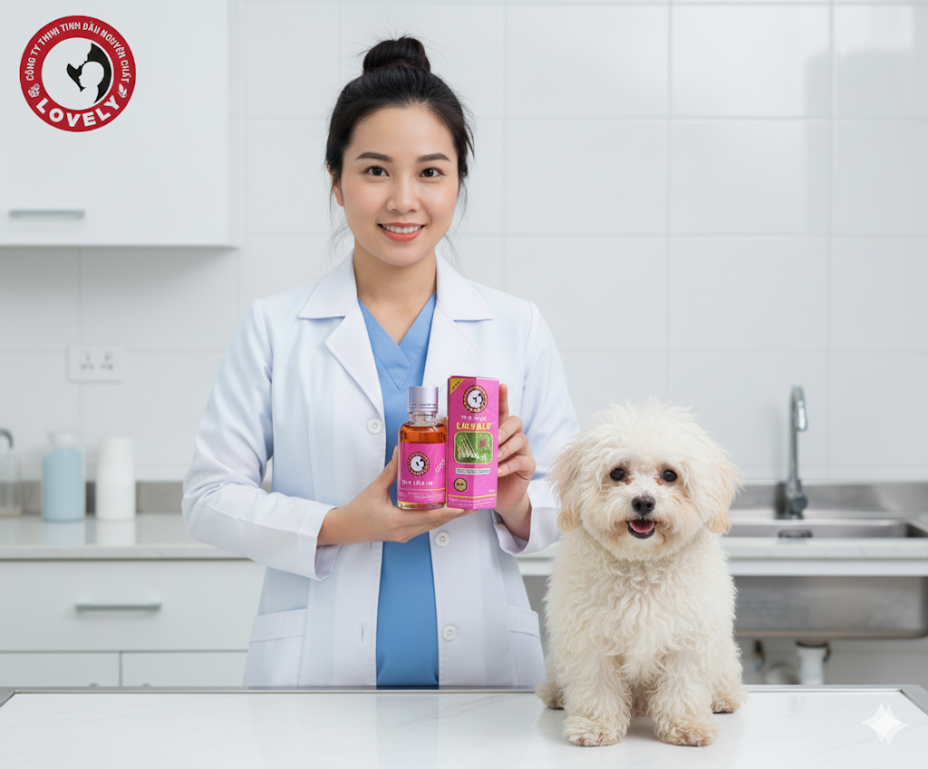 Tinh dầu xả sả Lovely giúp thú cưng có bộ lông trắng sáng sạch khuẩn và mềm mượt rạng rỡ