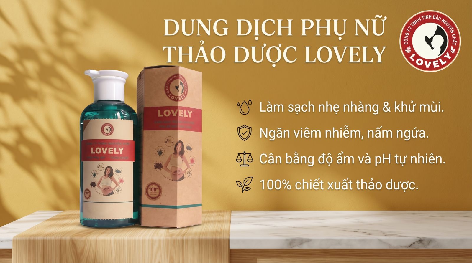 Hướng dẫn sử dụng dung dịch vệ sinh phụ nữ thảo dược Lovely đúng cách