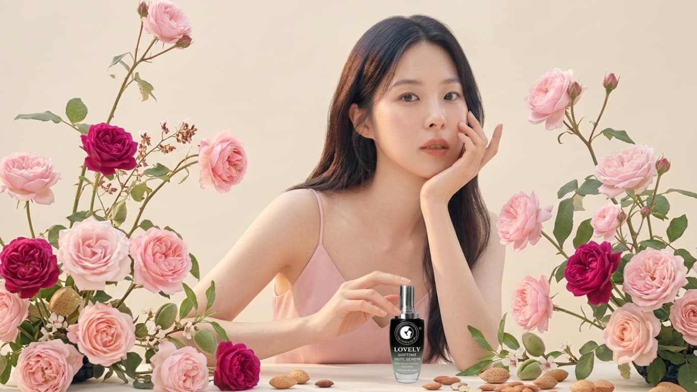 Hiệu quả phục hồi của Serum hạnh nhân hoa hồng Lovely