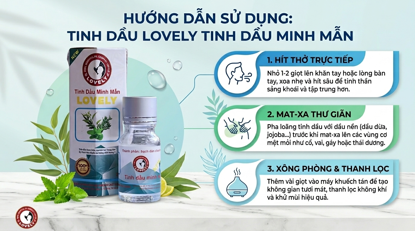 Tinh dầu minh mẫn Lovely