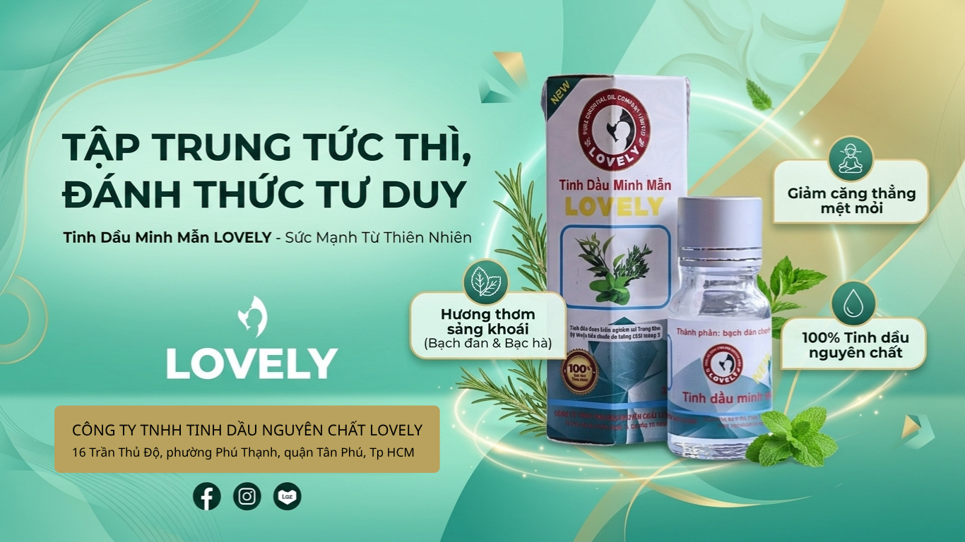 Tinh dầu minh mẫn Lovely