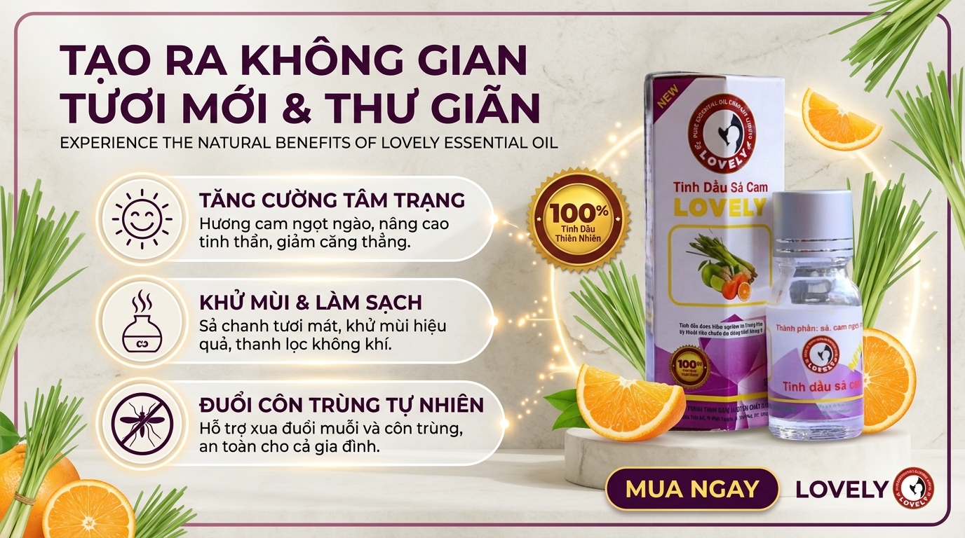 Tinh dầu sả cam Lovely