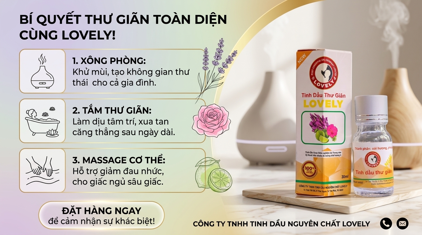 Tinh dầu thư giãn Lovely