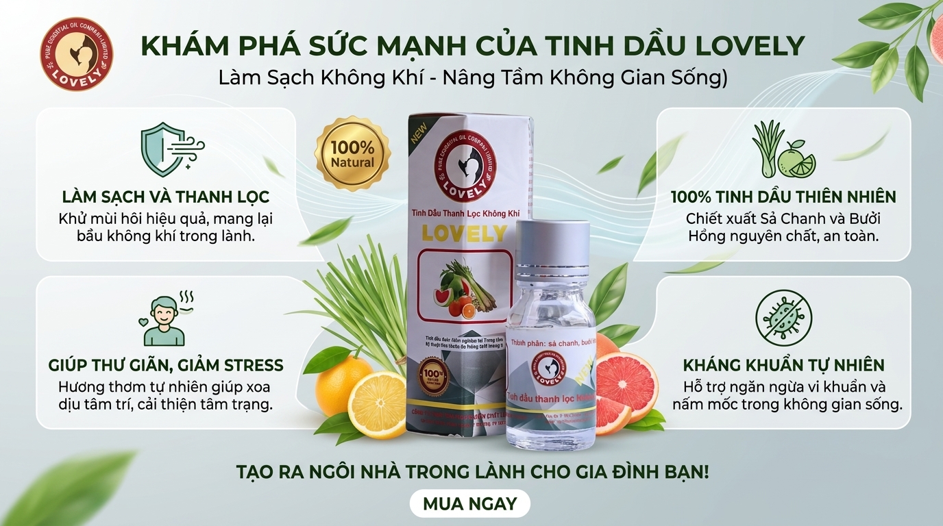 Tinh dầu thanh lọc không khí Lovely