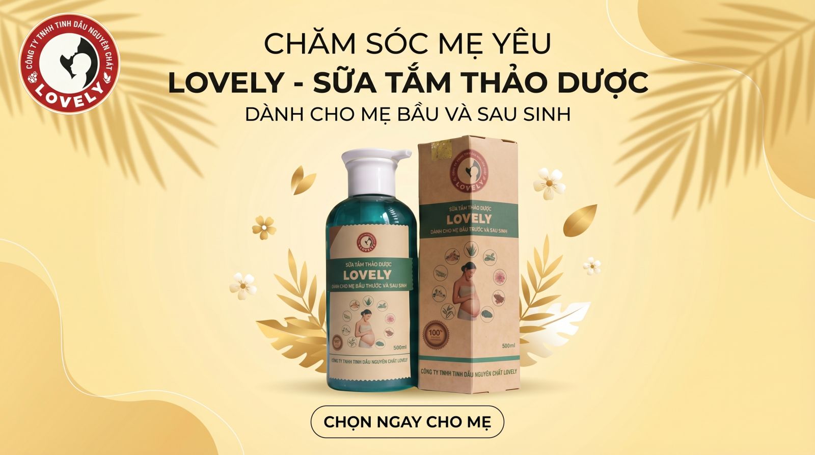 Sữa tắm thảo dược Lovely an toàn cho mẹ bầu và sau sinh