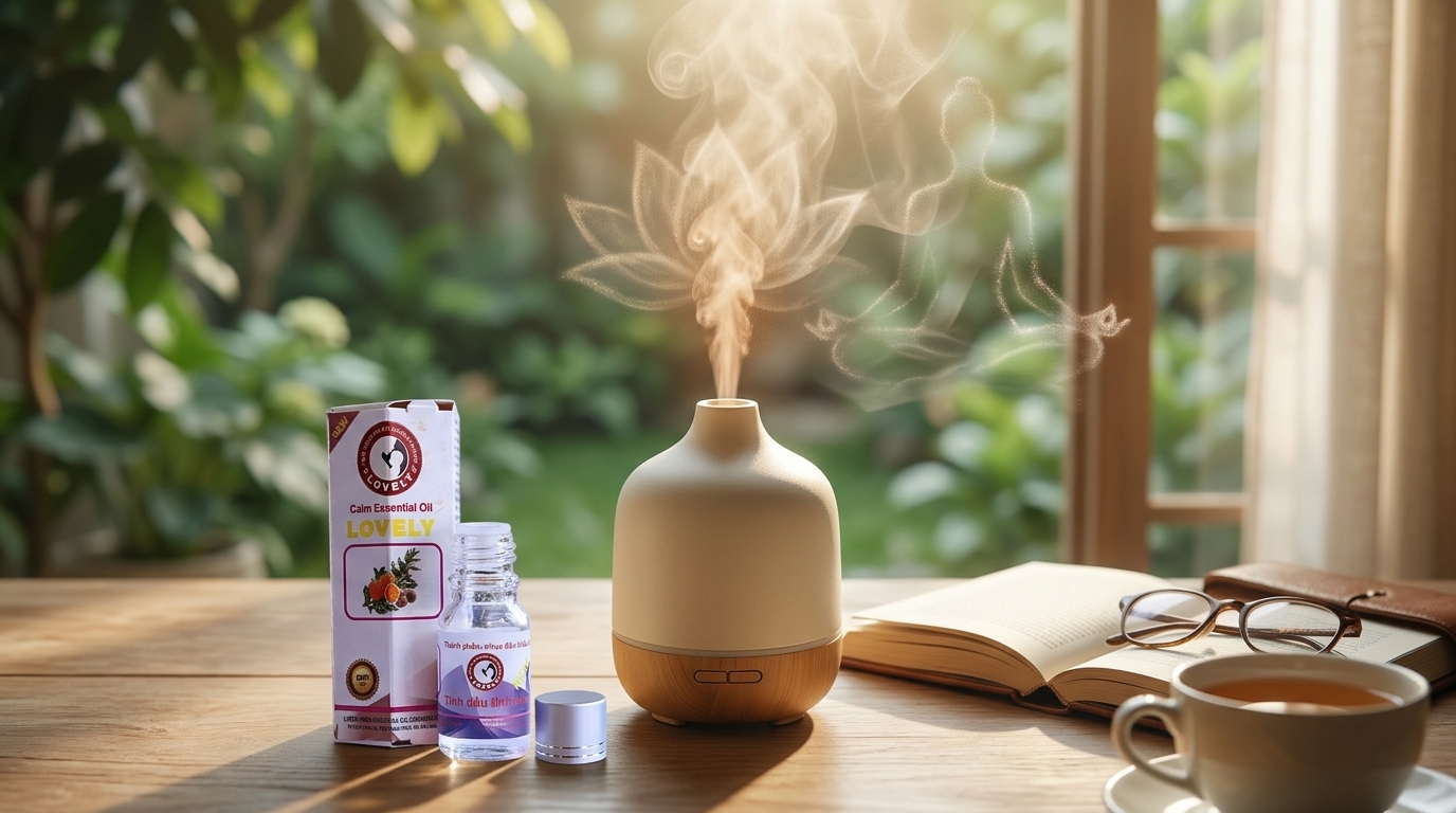 tinh dầu tĩnh tâm phối hương organic thiên nhiên nguyên chất