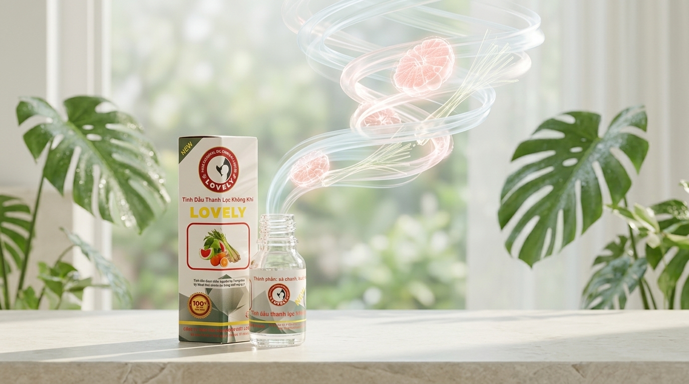 tinh dầu thanh lọc không khí thiên nhiên nguyên chất Lovely