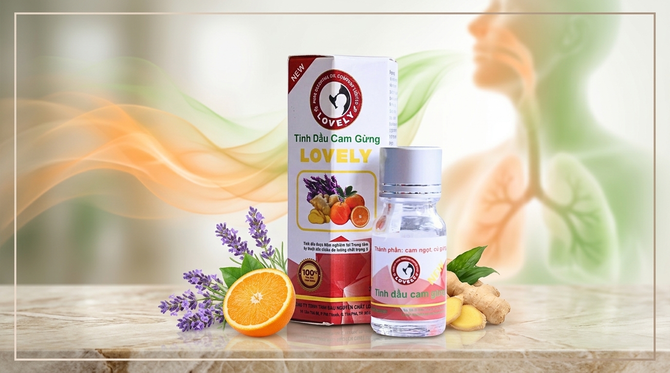 nhận biết tinh dầu cam gừng nguyên chất