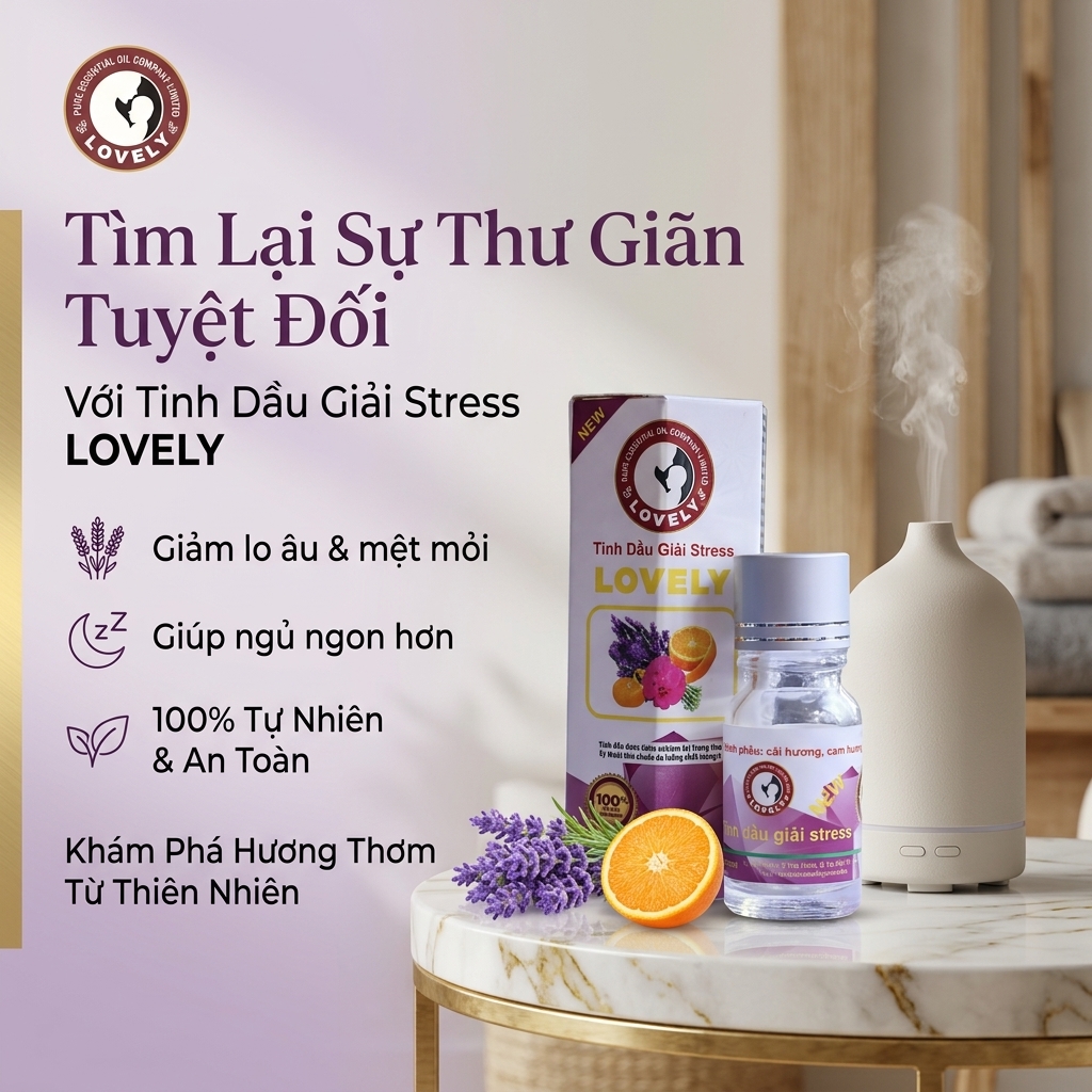 Tạo không gian sống hạnh phúc cho vật nuôi với Tinh dầu giải stress Lovely