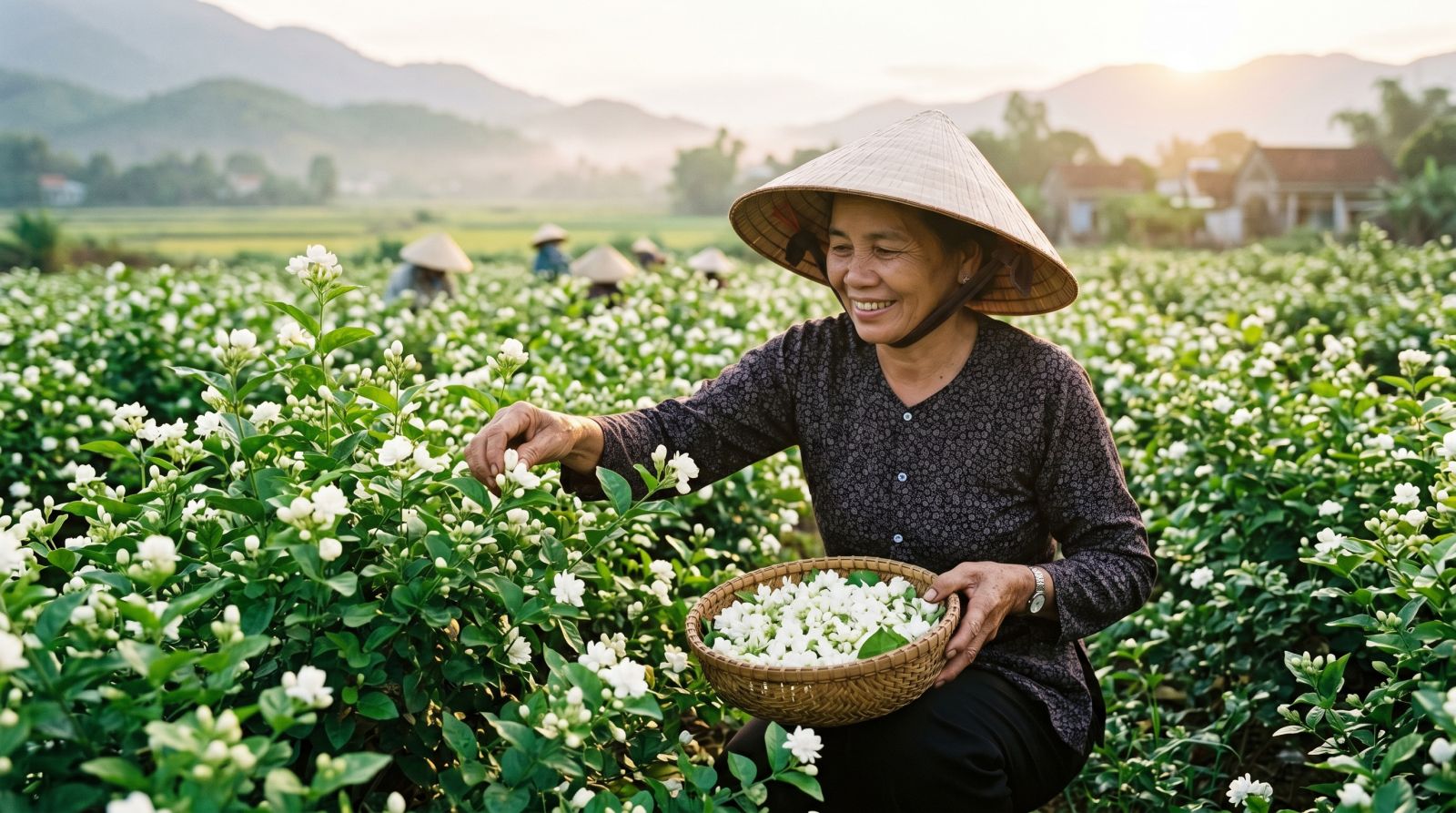 Nguyên liệu chiết xuất tinh dầu hoa lài