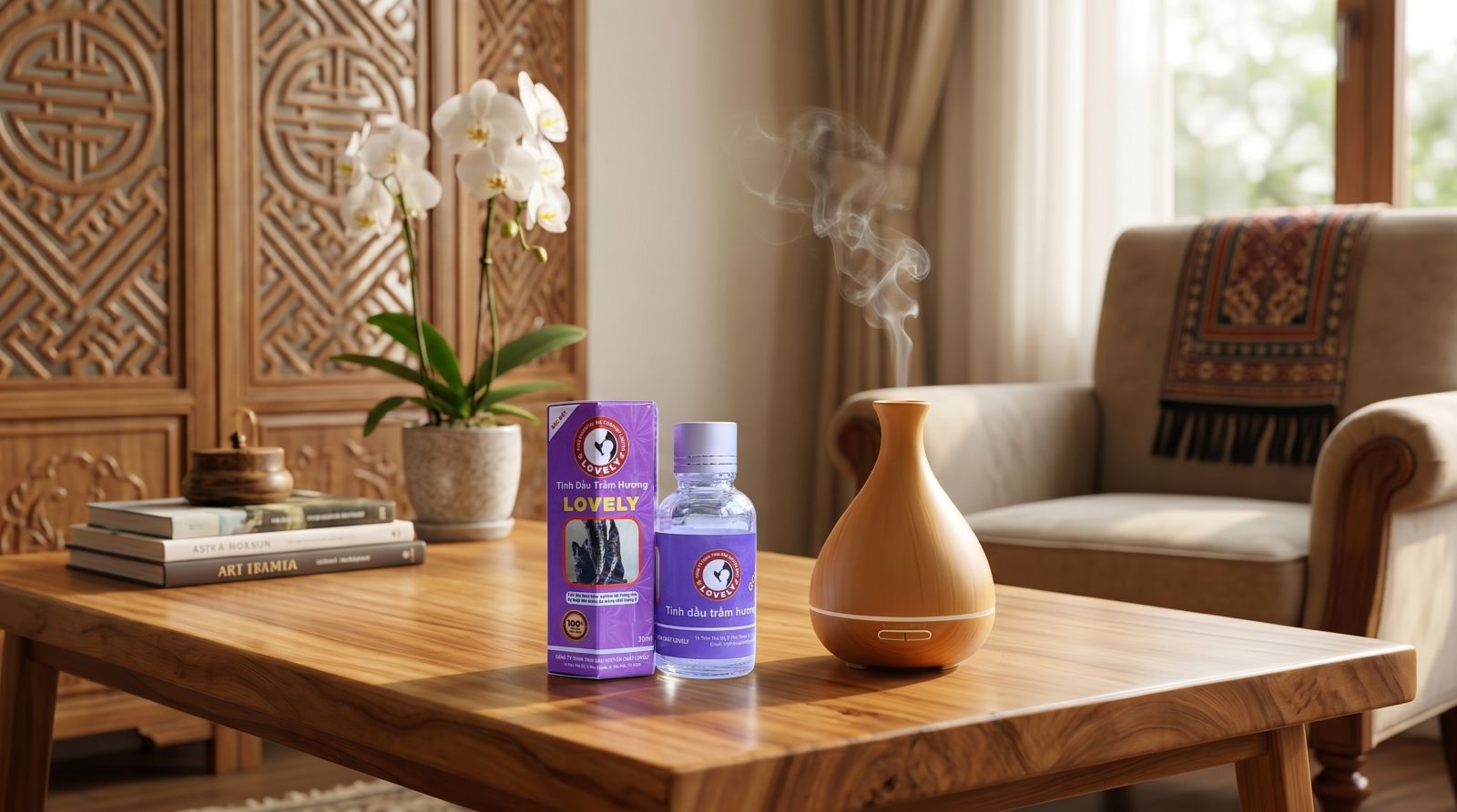 Sản phẩm tinh dầu trầm hương Lovely
