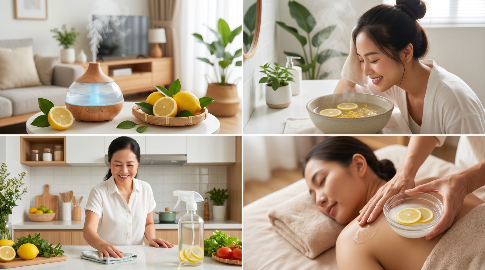 công dụng tinh dầu hương chanh
