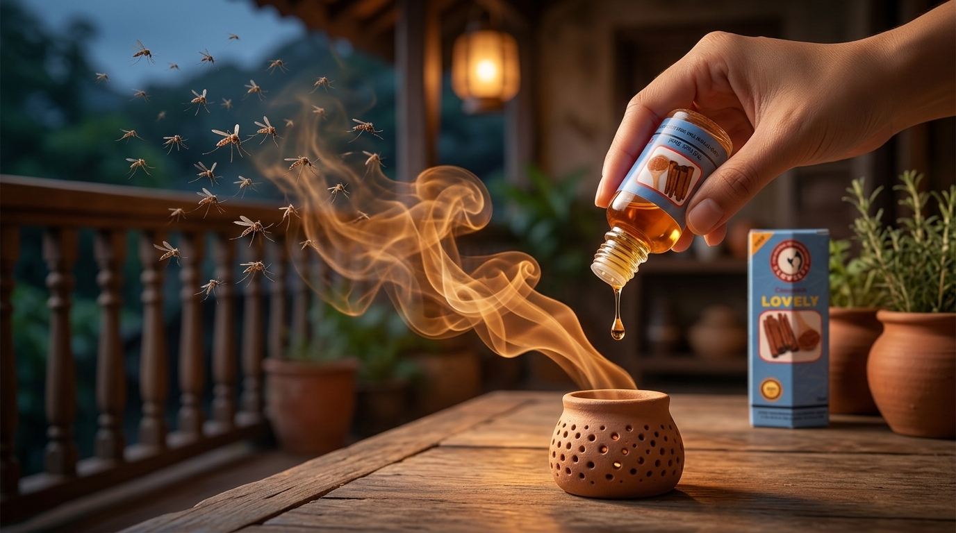 Sử dụng tinh dầu quế đuổi muỗi