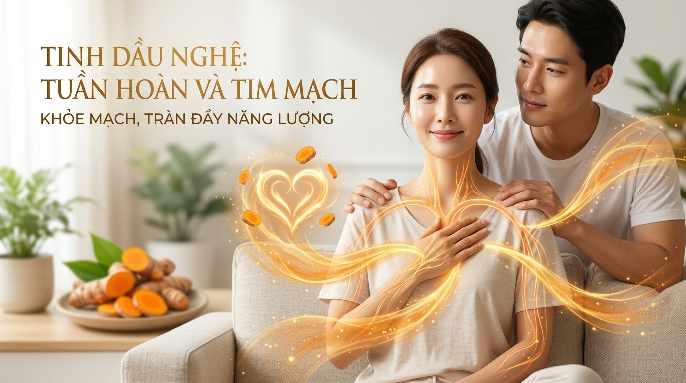 Sử dụng tinh dầu nghệ chăm sóc sức khỏe