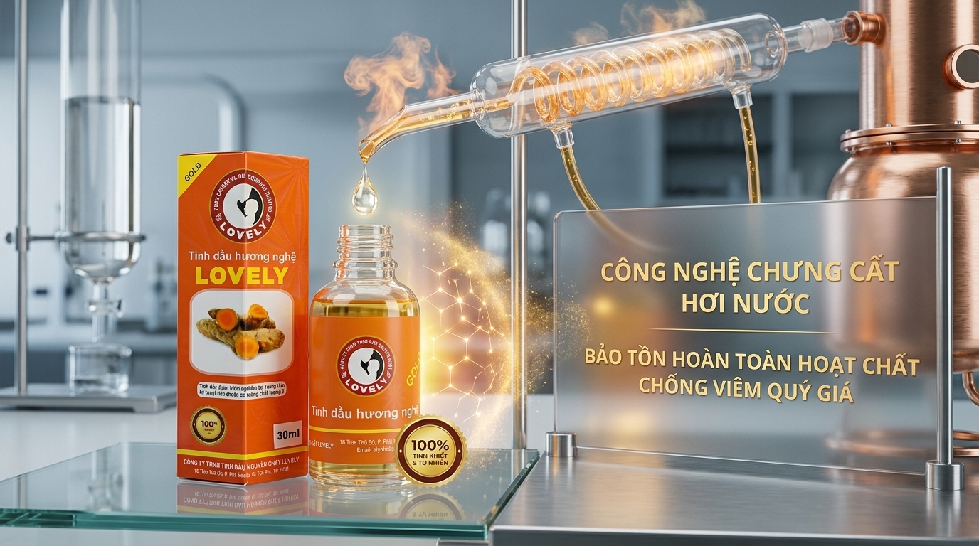 Quy trình sản xuất tinh dầu nghệ