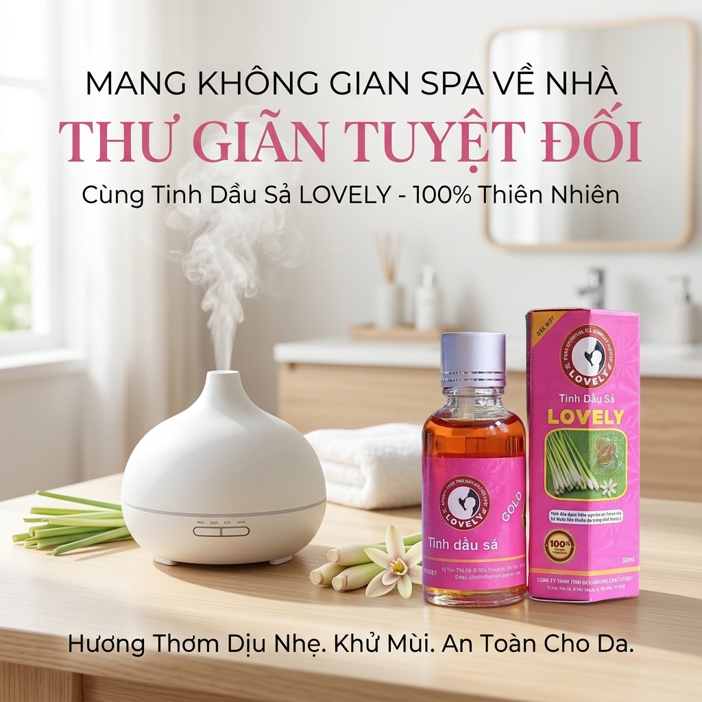 Tinh dầu sả chính hãng 100%