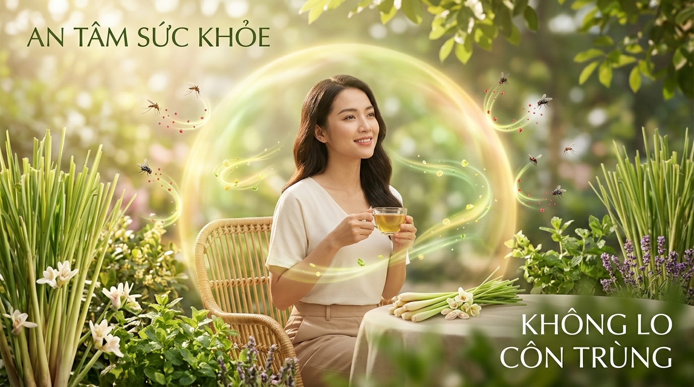 Tinh dầu sả Lovely đuổi muỗi