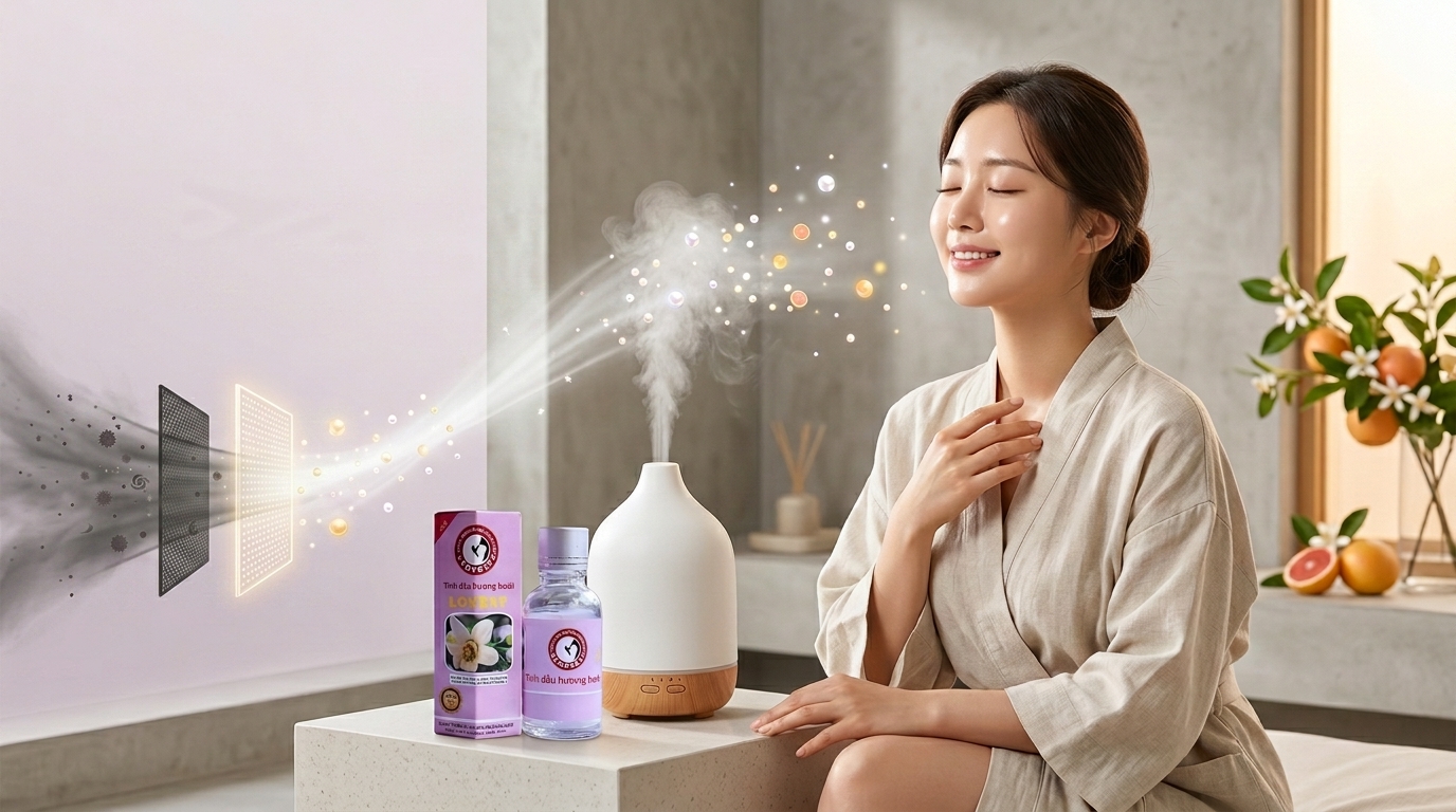 Sản phẩm tinh dầu hương bưởi Lovely