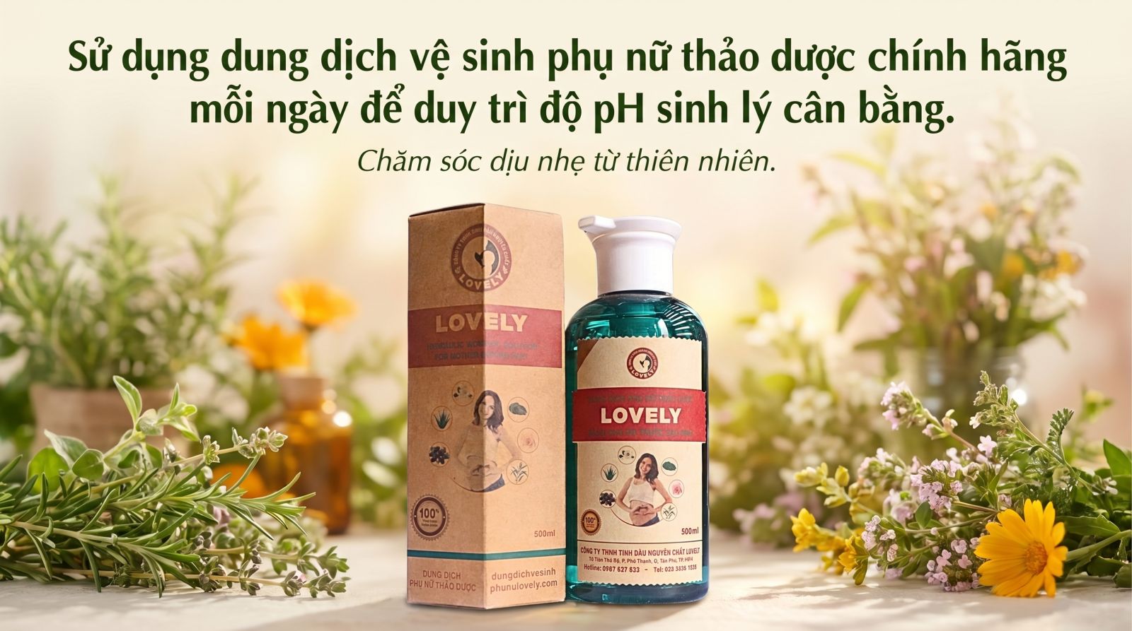 dung dịch vệ sinh thảo dược chiết xuất từ trầu không chè xanh tự nhiên