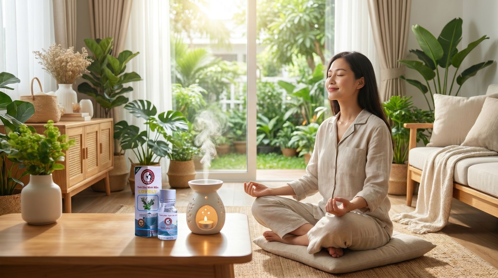 tinh dầu minh mẫn thương hiệu Lovely chính hãng cao cấp hằng ngày