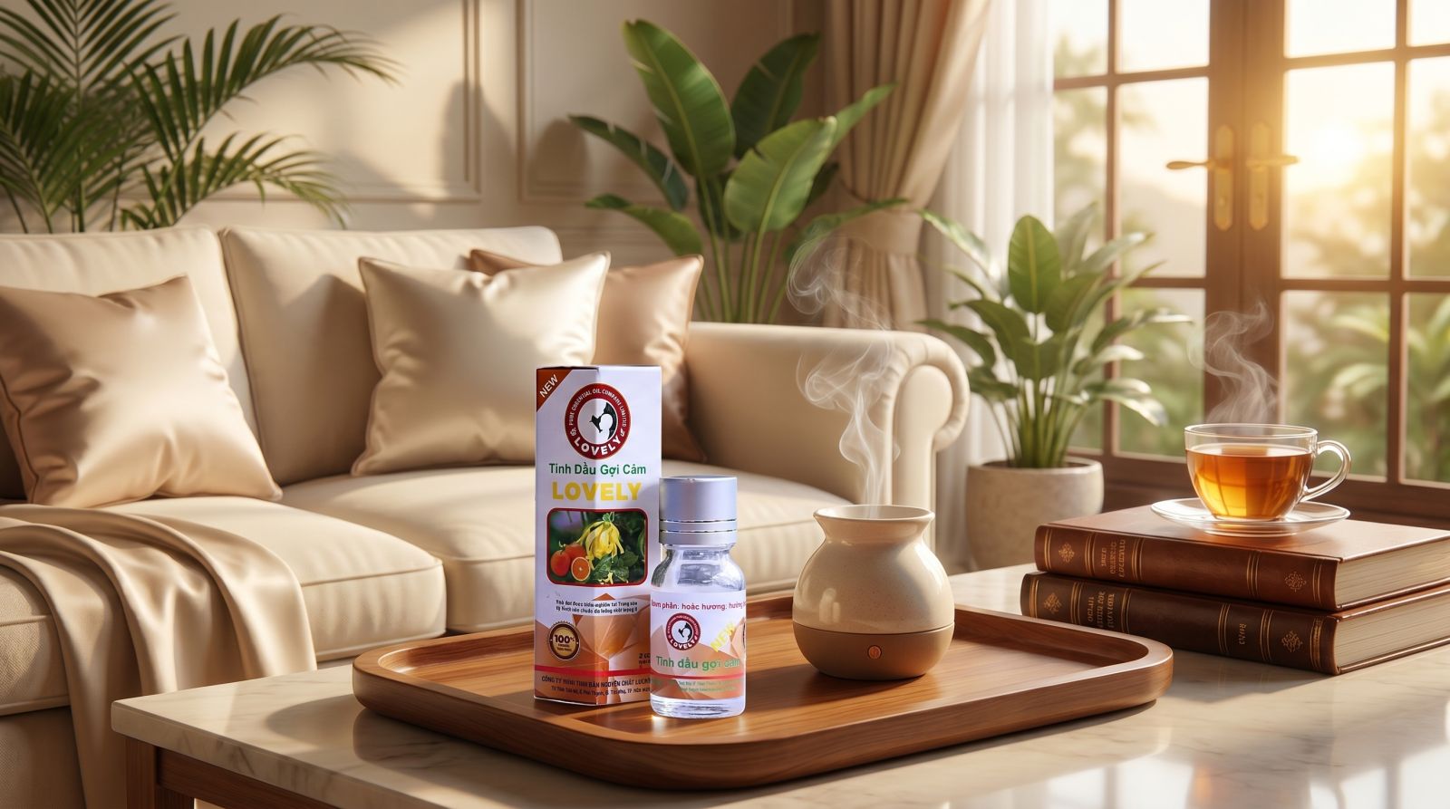 tinh dầu gợi cảm thương hiệu Lovely chính hãng chuẩn organic