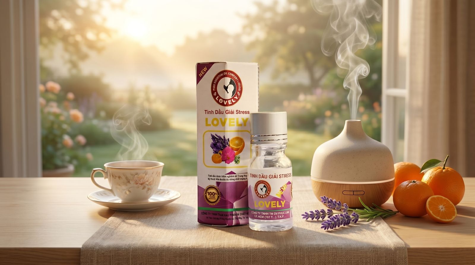 tinh dầu giải stress thương hiệu Lovely chính hãng cao cấp
