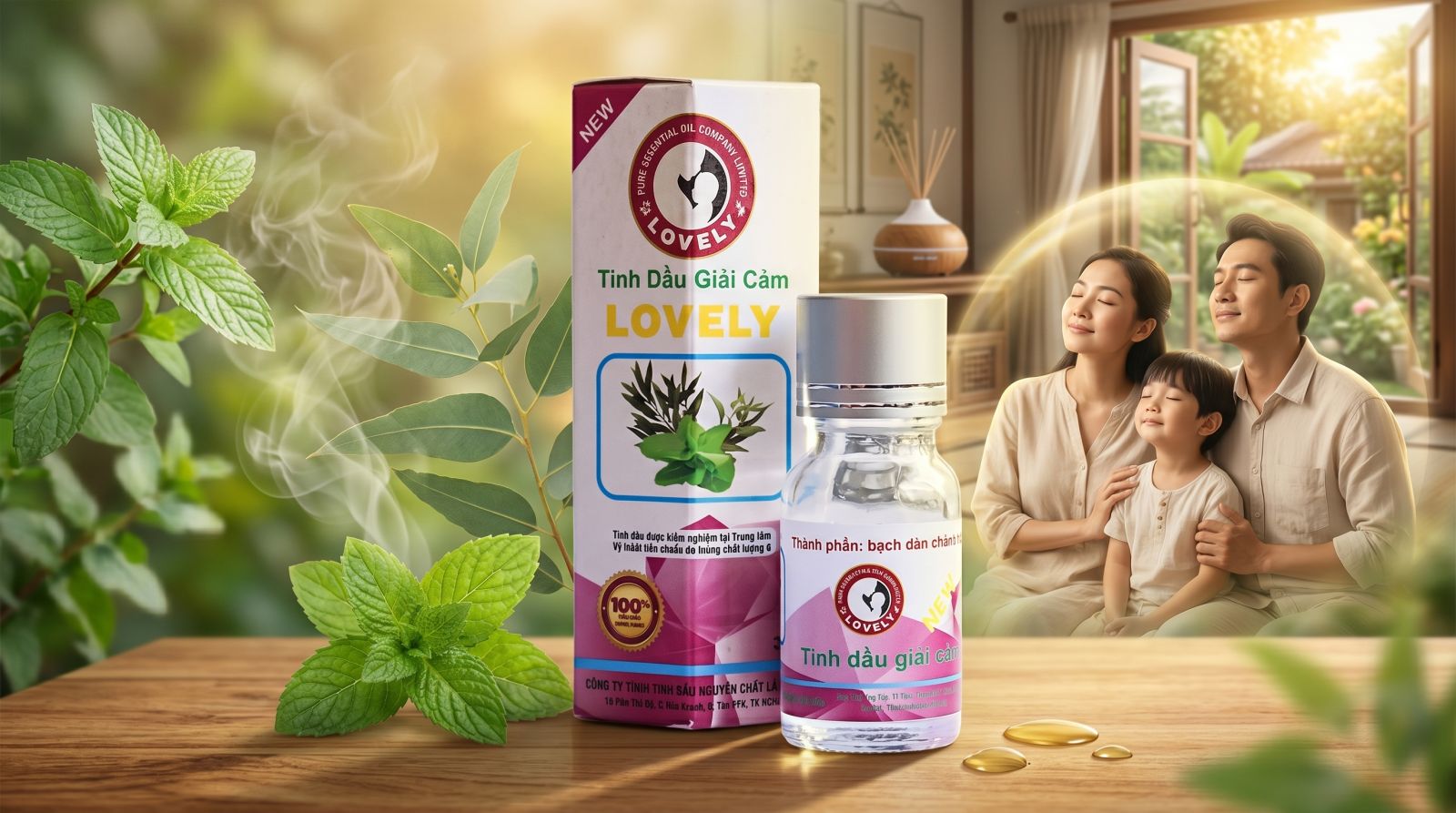 các phương pháp ứng dụng tinh dầu giải cảm bảo vệ sức khỏe hằng ngày
