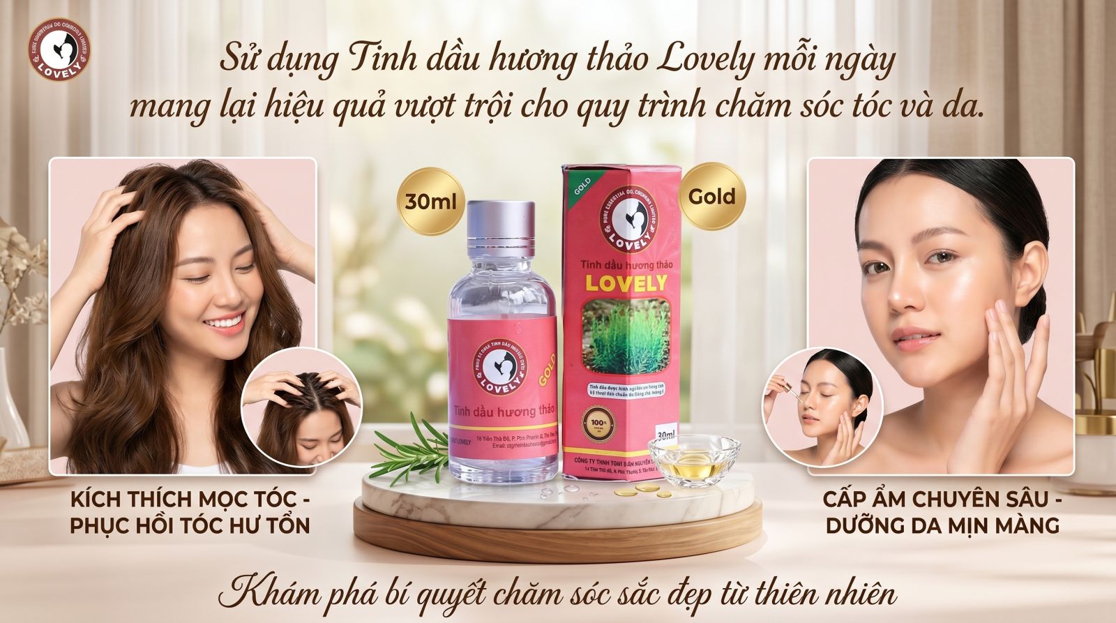 tinh dầu hương thảo Lovely nguyên chất