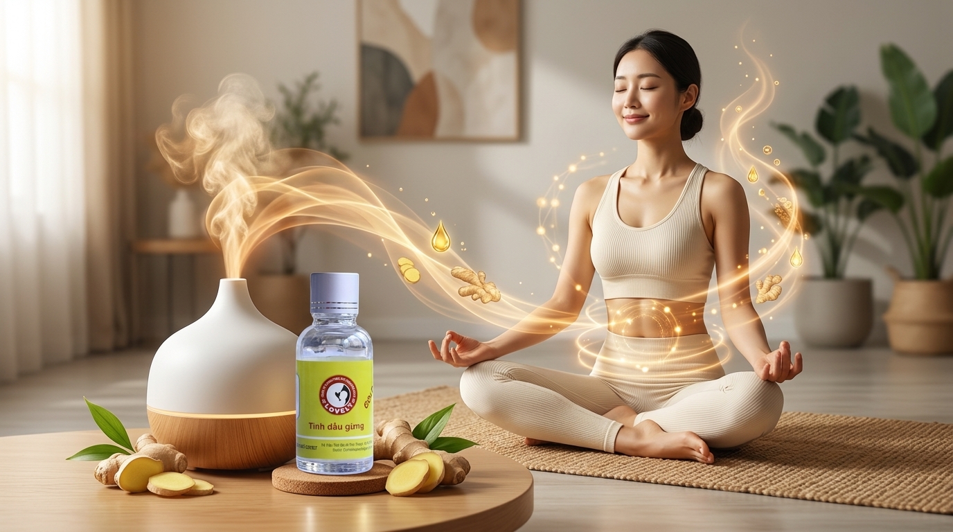 Công dụng của tinh dầu gừng Lovely