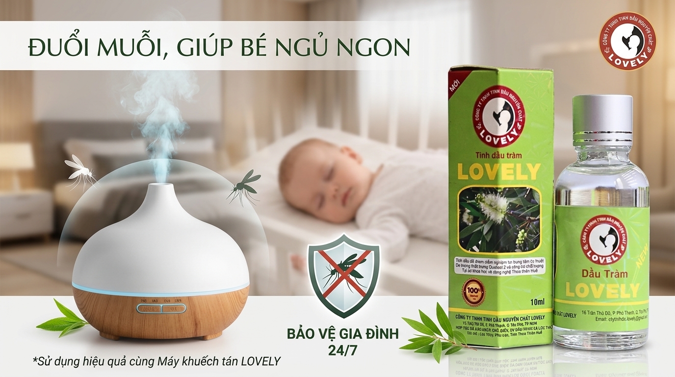 Dầu tràm Lovely nguyên chất 100%