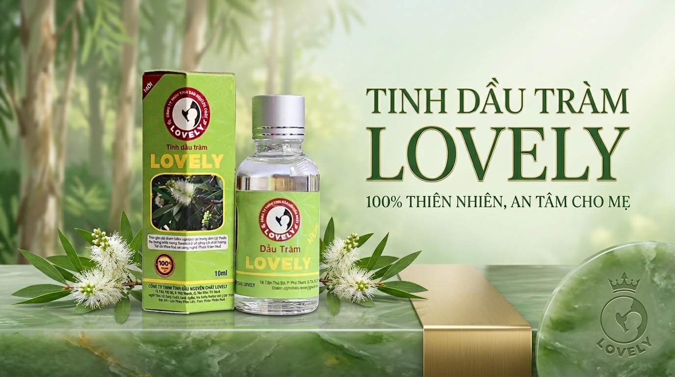Sản phẩm Dầu tràm Lovely nguyên chất giúp giữ ấm cơ thể