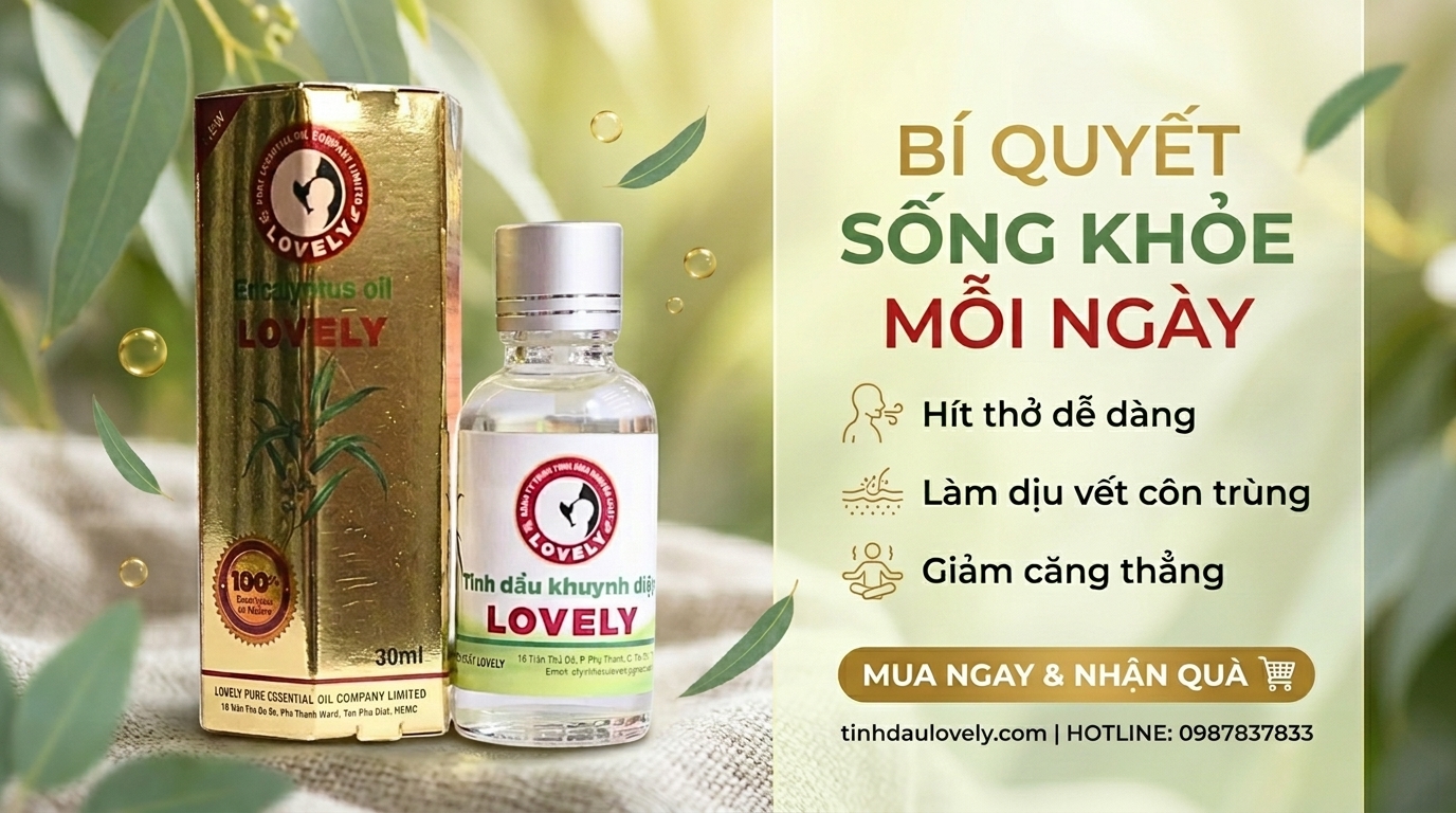 Tinh dầu khuynh diệp Lovely chính hãng