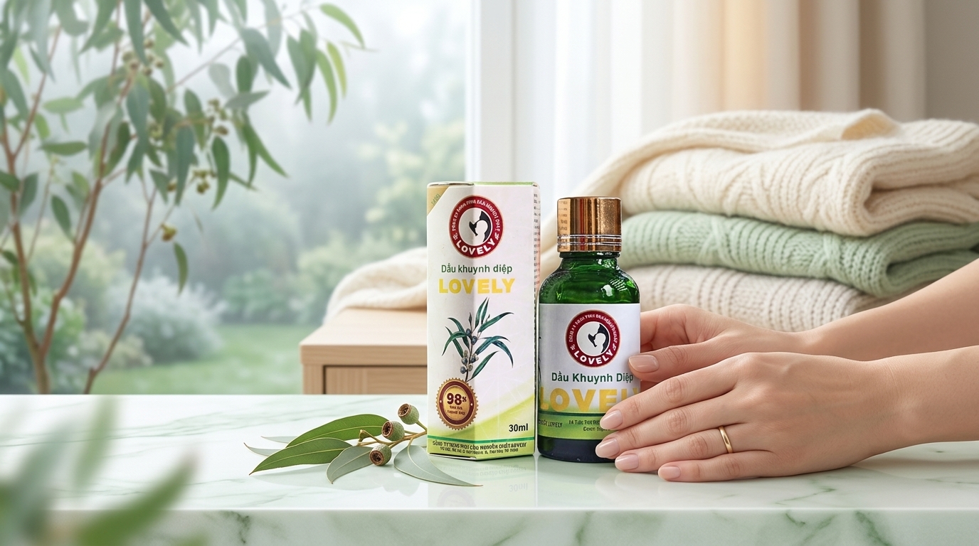 lợi ích công dụng của dầu khuynh diệp đối với gia đình