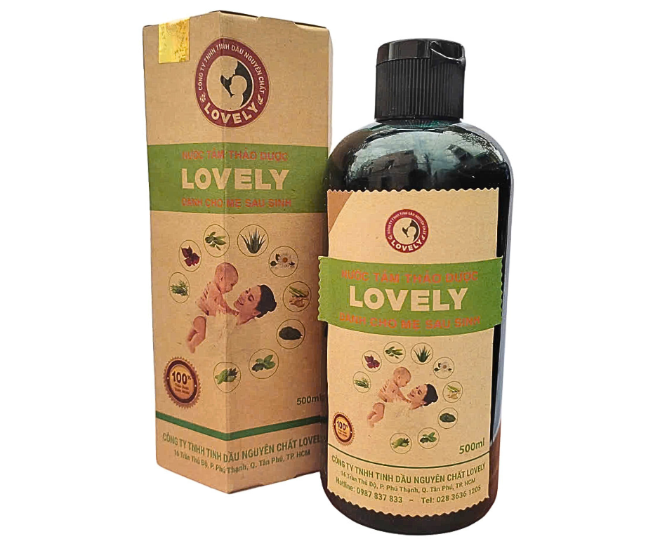 NƯỚC TẮM THẢO DƯỢC LOVELY DÀNH CHO MẸ TRƯỚC VÀ SAU SINH 500ML